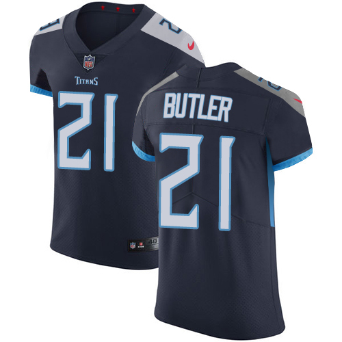 Nike Titans #21 Malcolm Butler Navy Blue Alternate Men's Stitched NFL Vapor Untouchable Elite Jersey
